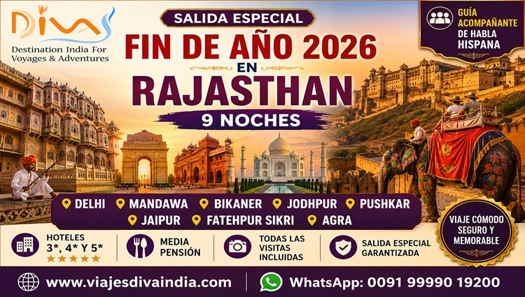 Rajasthan India 10 dias find de Año 2026