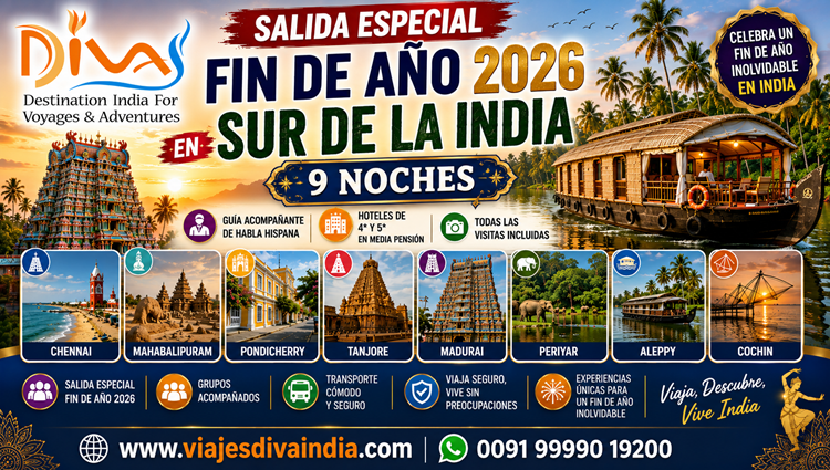 Sur de la India Salida Especial Fin de Año 2026